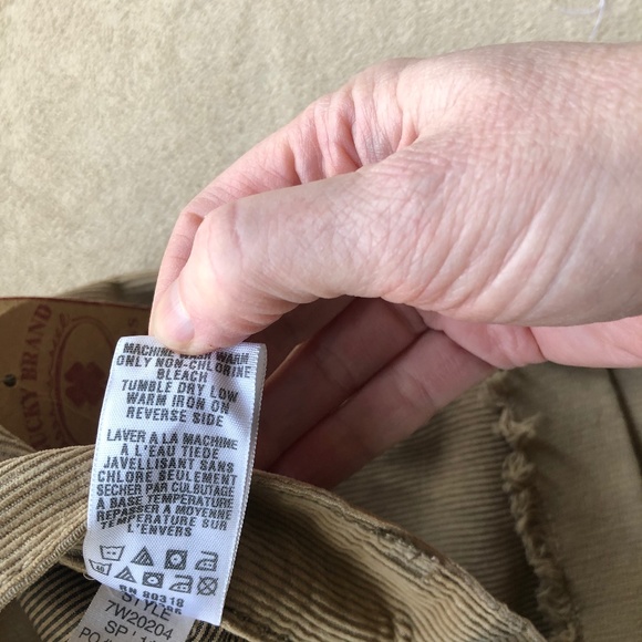 Lucky Brand Khaki Corduroy Roll-cuffed Shorts - Picture 5 of 9